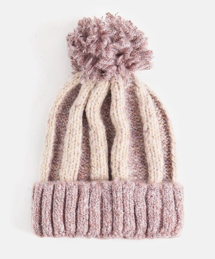 Różowa czapka z pomponem Cormil