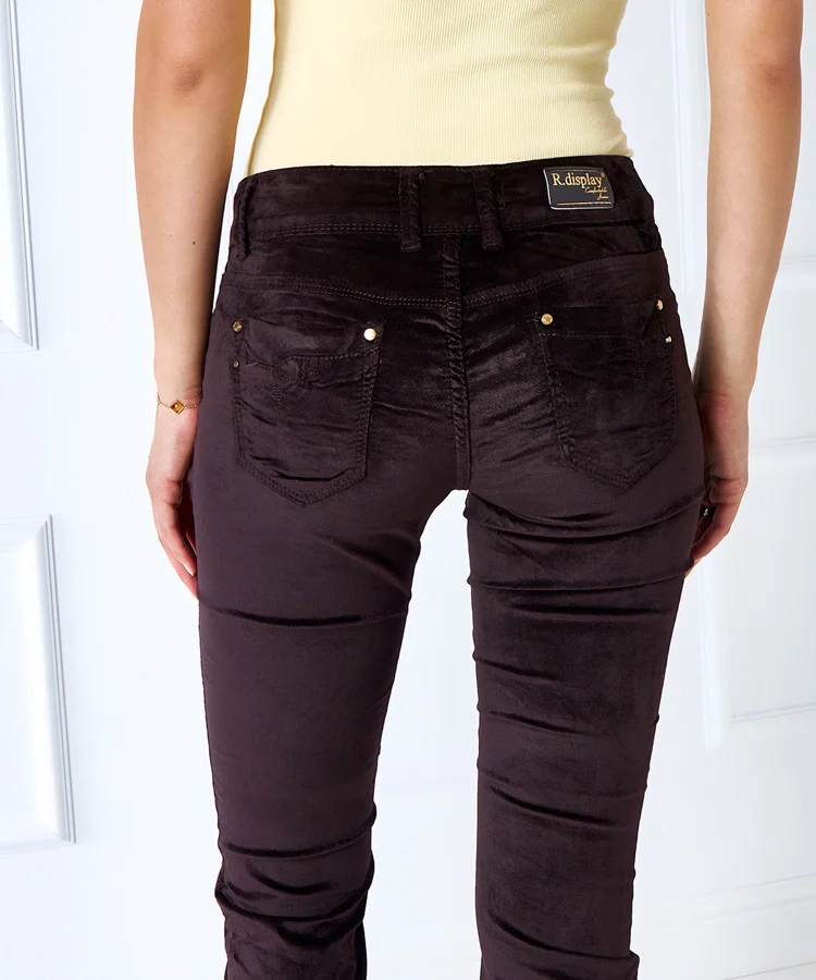 Brązowe spodnie materiałowe Authier