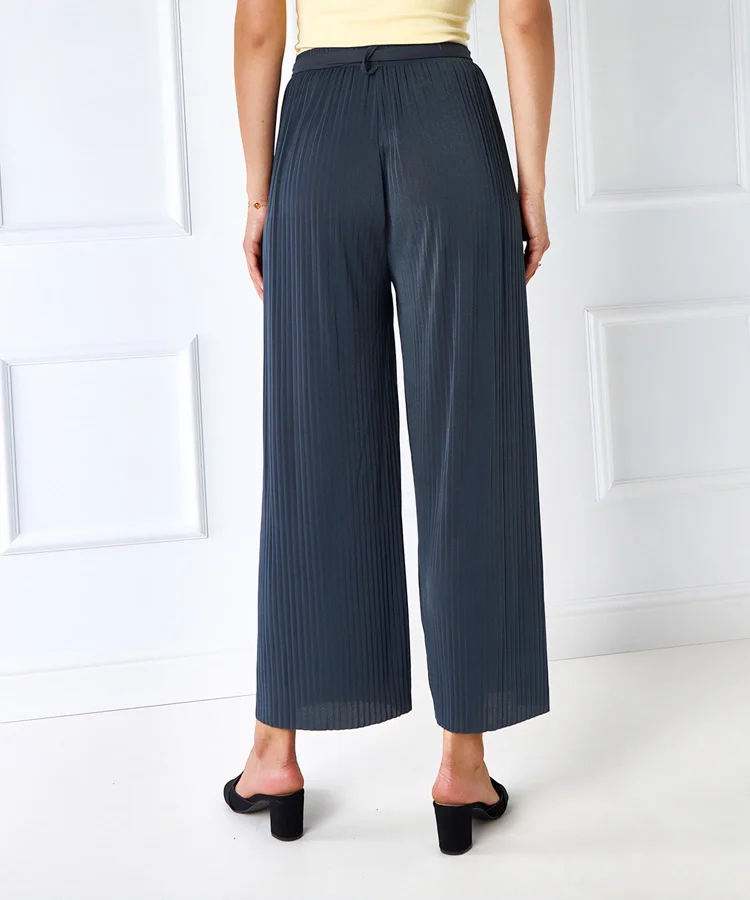 Szare plisowane spodnie Claudette