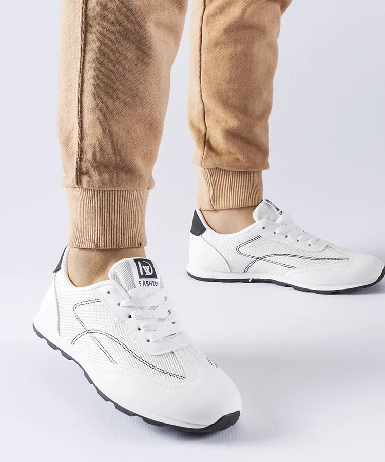 Biało-czarne sportowe sneakersy Pinarella