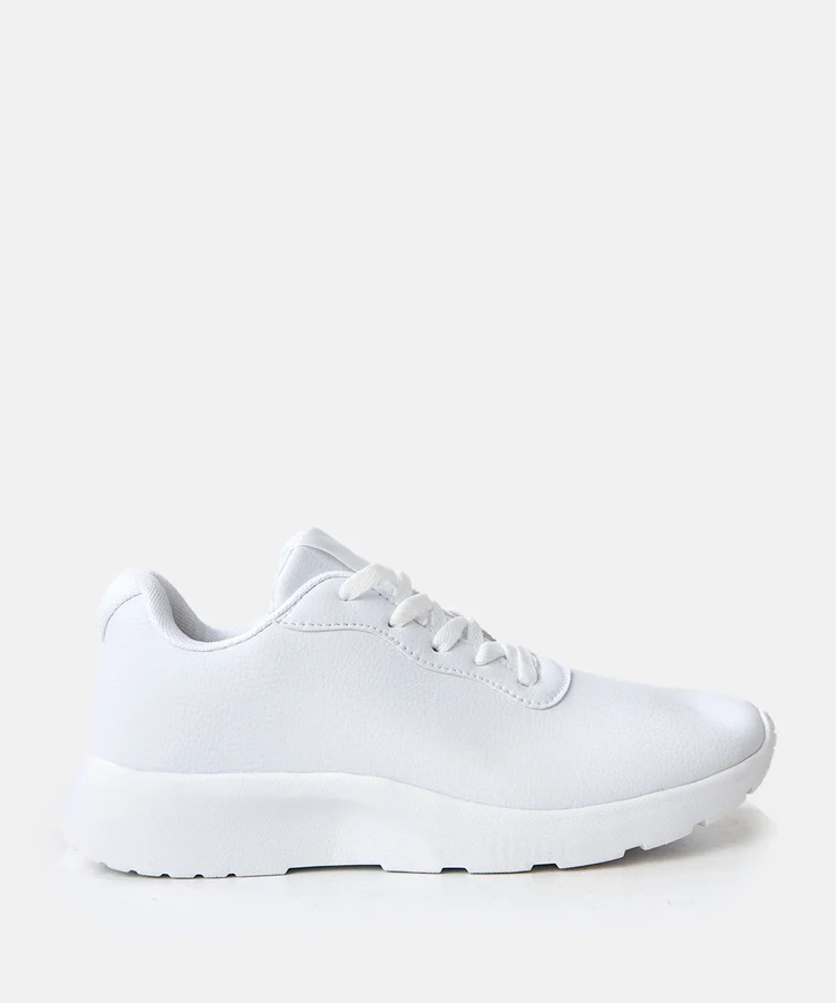 Białe sneakersy męskie na podwyższeniu Christien