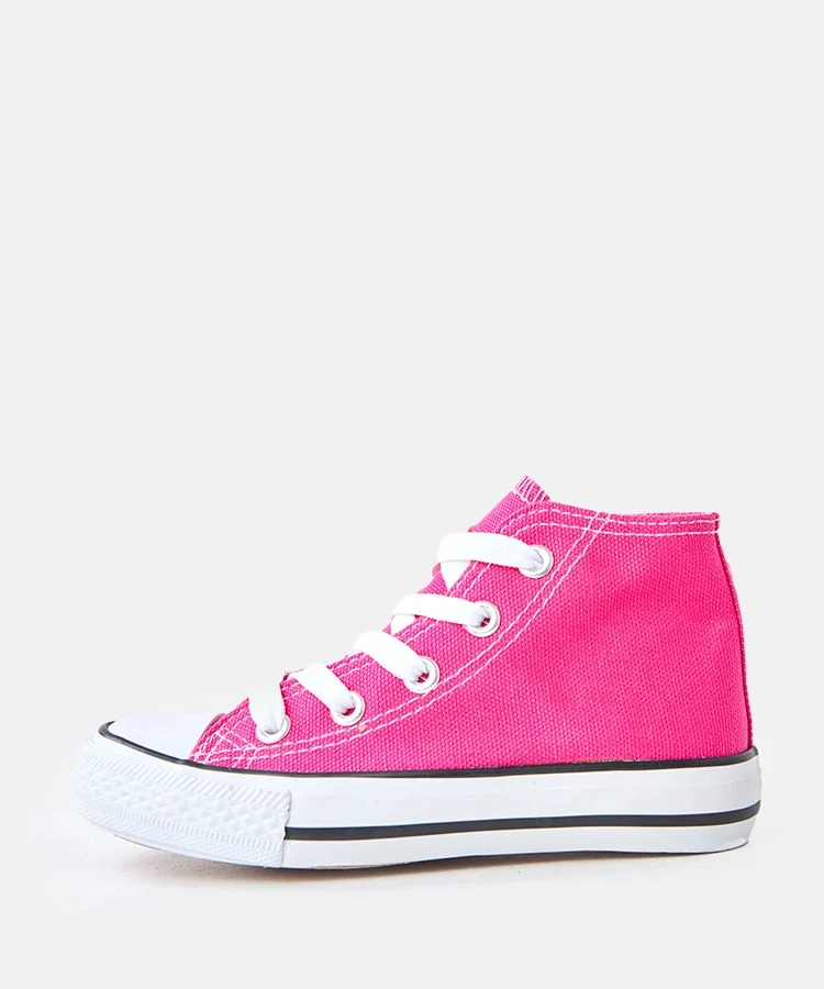 Różowe dziecięce trampki za kostkę Tandy