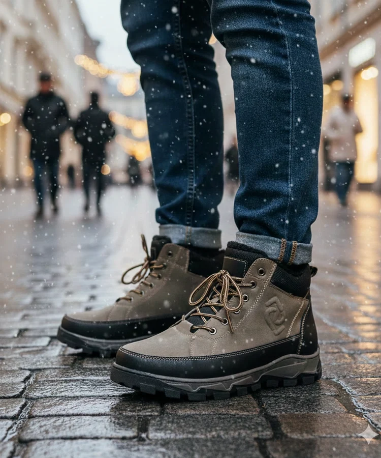 Zielone trapery męskie ocieplane Elias