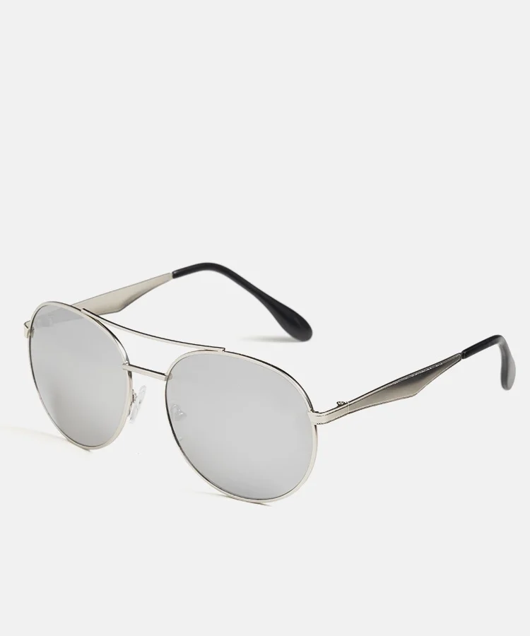 Srebrne okulary pilotki Couron