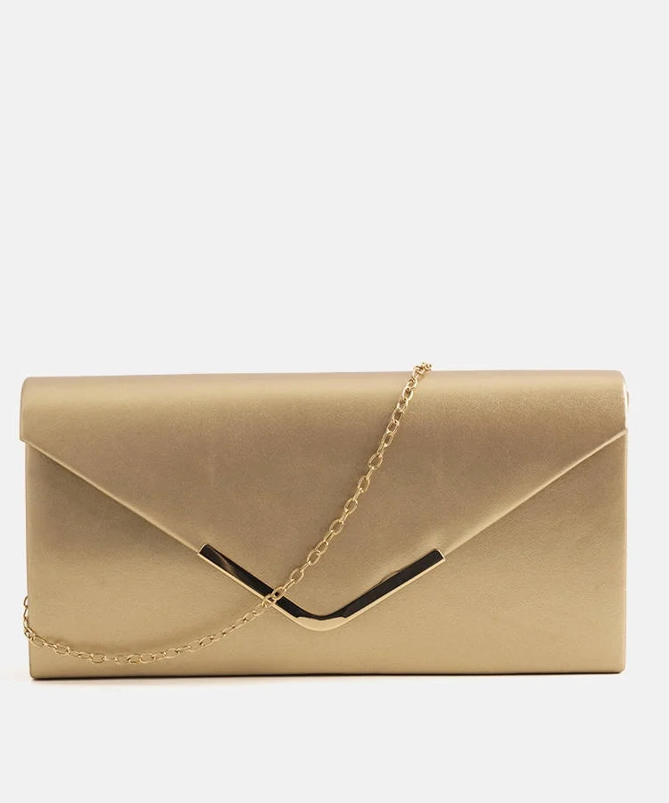 Złota kopertowa torebka Cottage