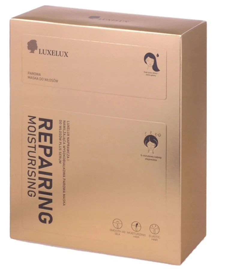 Parowa maska do włosów LUXELUX REPAIRING MOISTURISING