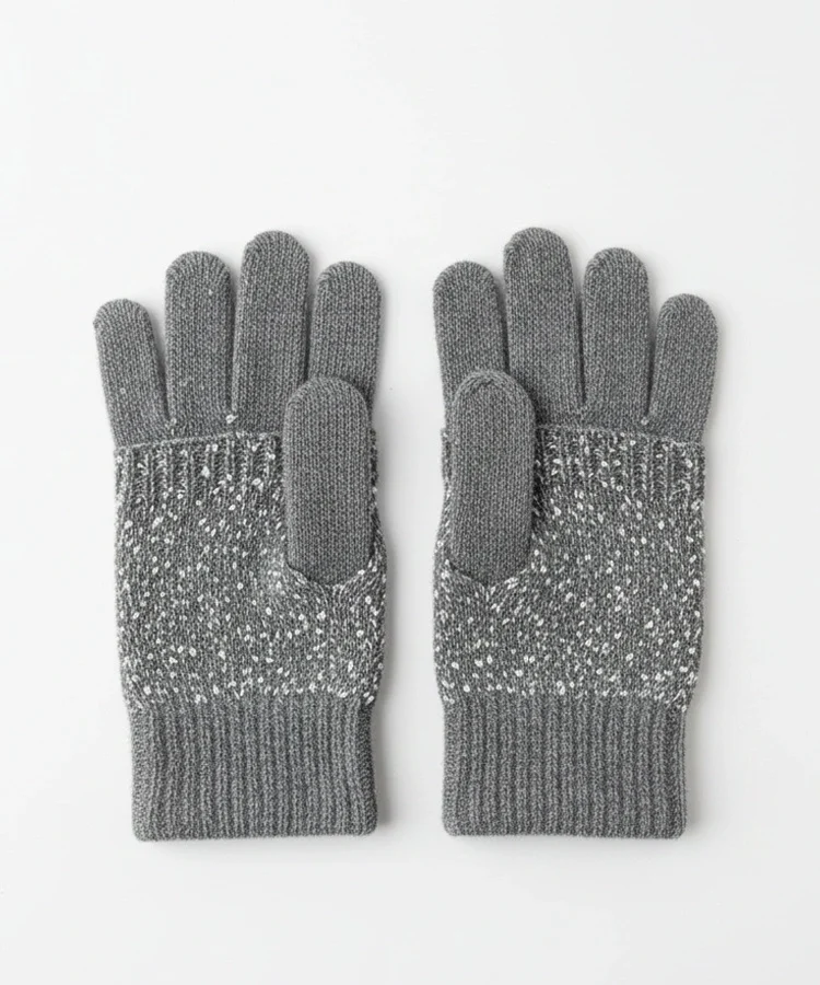 Szare rękawiczki mitenki Dakota