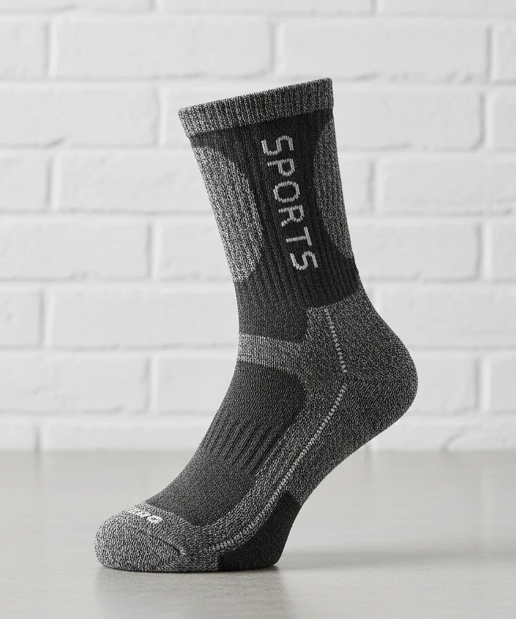 Ciemnoszare męskie ciepłe skarpetki Nerput