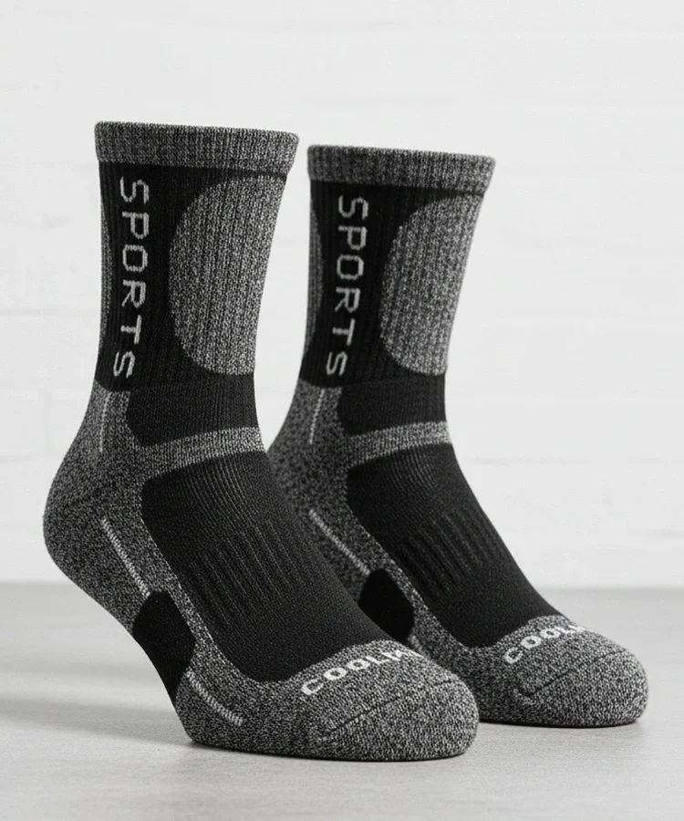 Ciemnoszare ciepłe skarpetki damskie Siera