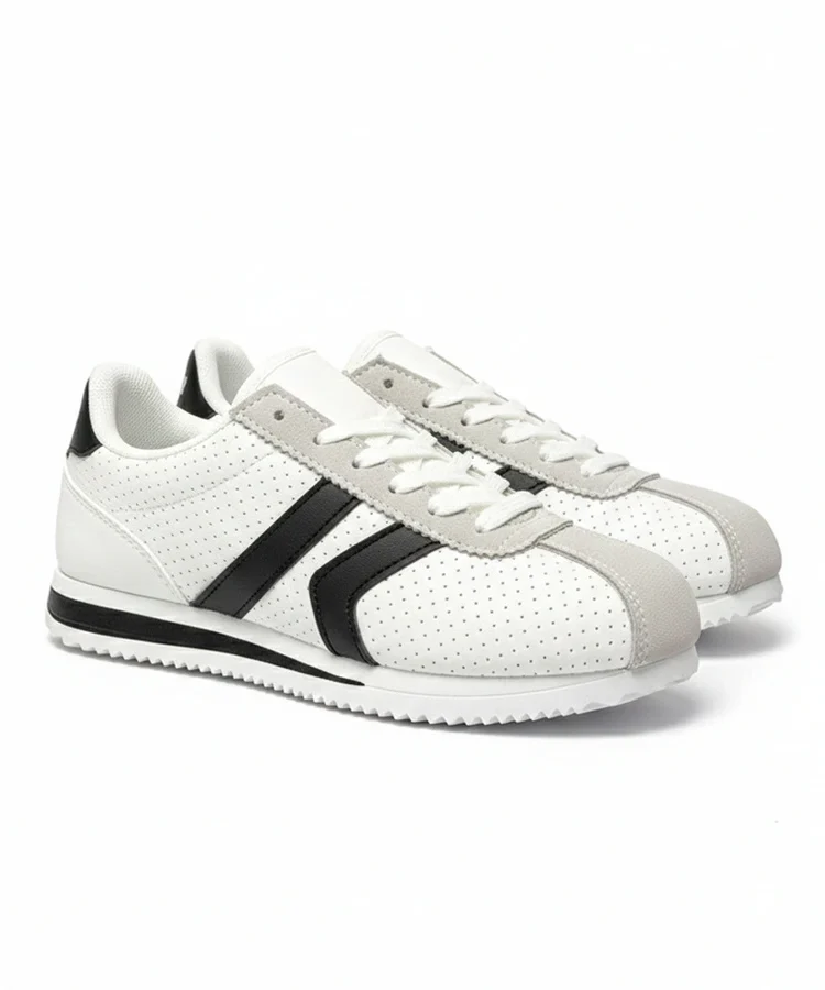 Biało-Czarne sneakersy sportowe Camille