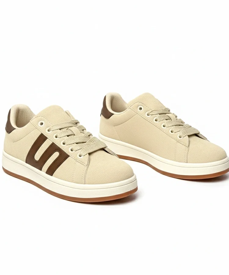 Beżowe sneakersy casualowe Delphine