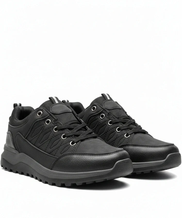 Czarne męskie sneakersy Leo