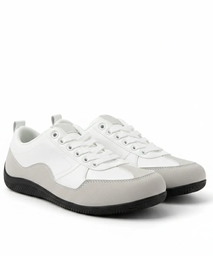 Białe męskie sneakersy Leon