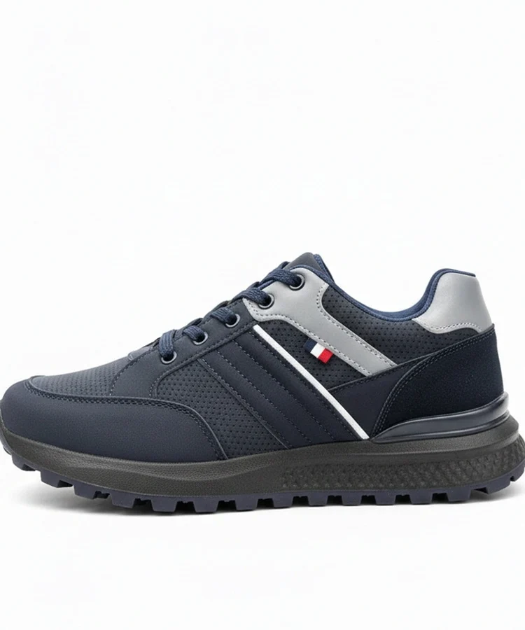 Granatowe męskie casualowe sneakersy Ethan