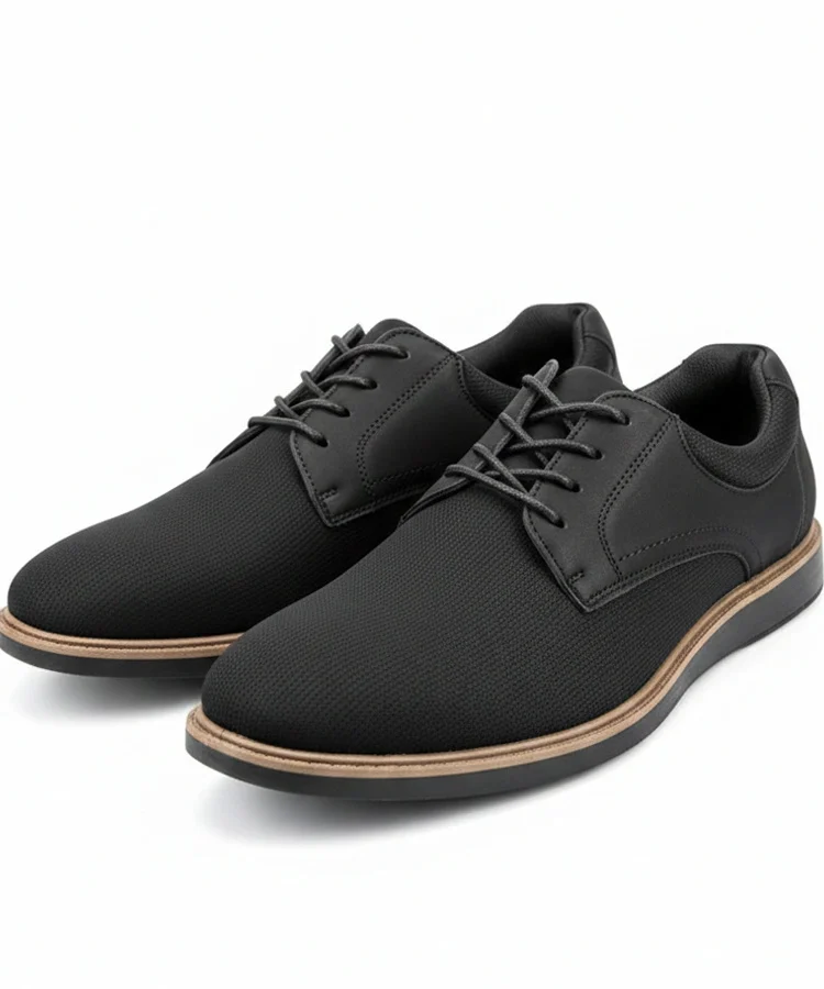 Czarne casualowe męskie półbuty Oscar