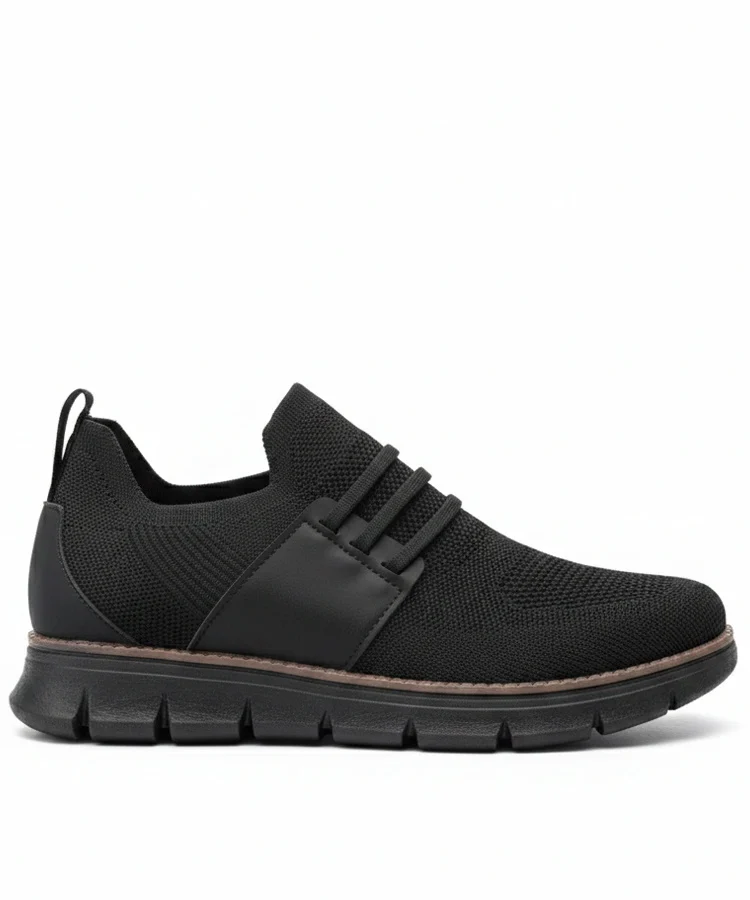 Czarne Wsuwane Męskie Sneakersy Ethan