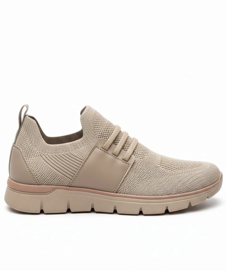 Ciemnobeżowe Wsuwane Męskie Sneakersy Ethan