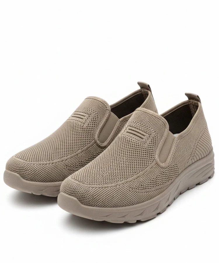 Brązowe Wsuwane Męskie Sneakersy Sebastian